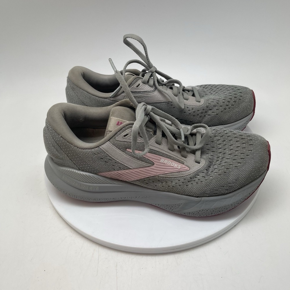 Brooks Sneakers 7.5 Womens Adrenaline GTS 24 1204261B019 Gray‎ Running Gym Shoes